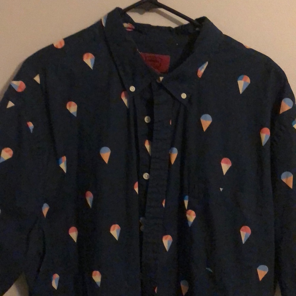 Geometric Pattern Button Down - Picture 2 of 3